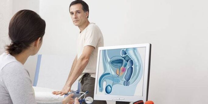 Mann bei einem Arzttermin