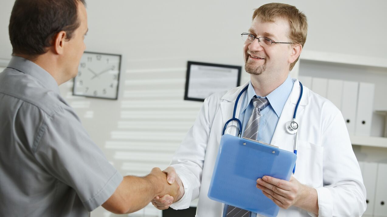 Konsultation mit einem Spezialisten für Prostatitis